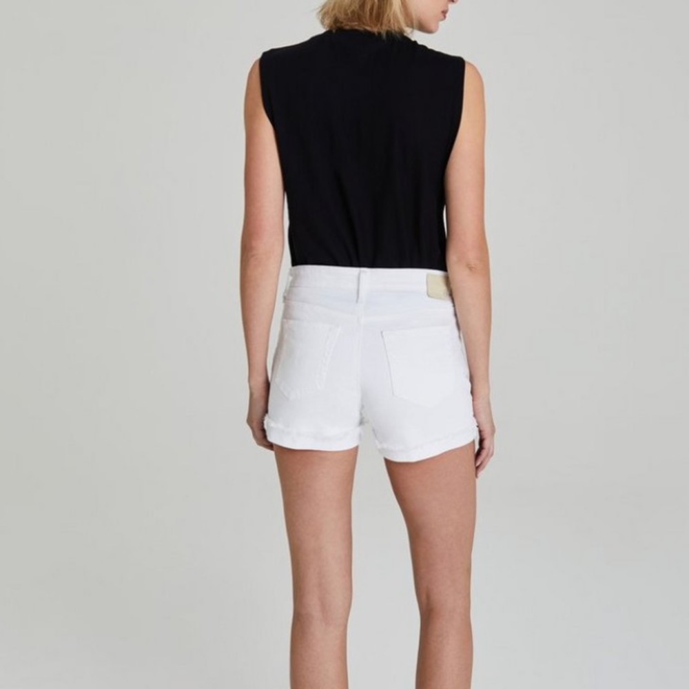 AG Adriano Goldschmeid The Hailey White Jean Short - Picture 5 of 14